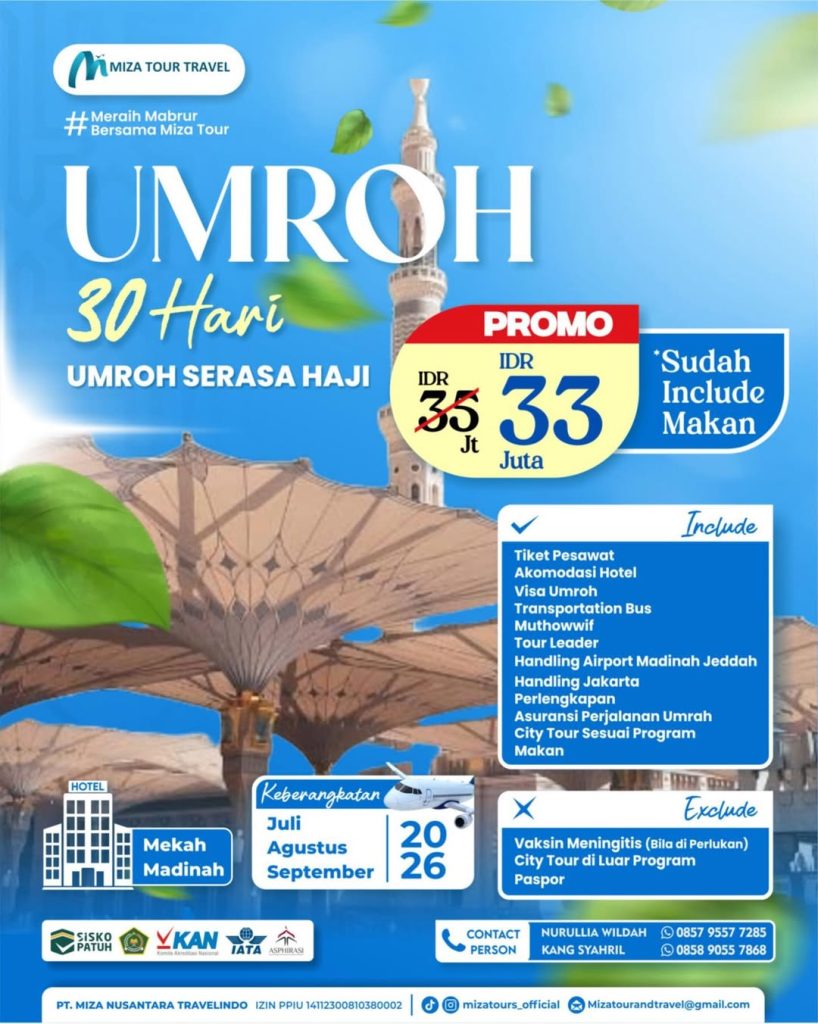 Poster Umroh 30 Hari